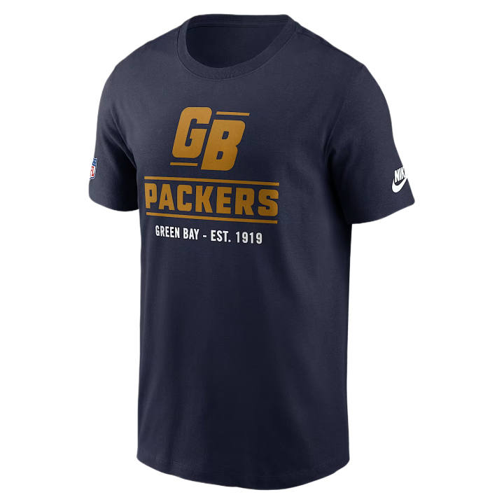 Nike Nike NFL T Shirts Men's Marine Blue Crew Neck Moderate