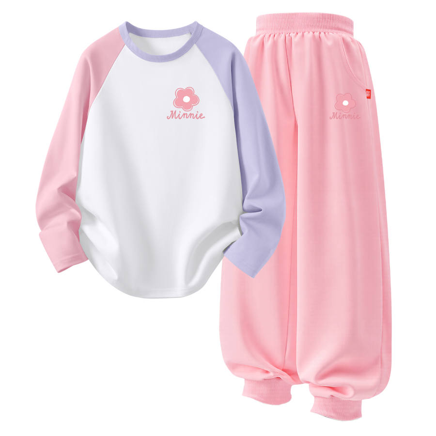 Disney Kids Casual Sportswear Crew Neck Thin Stretch Breathable
