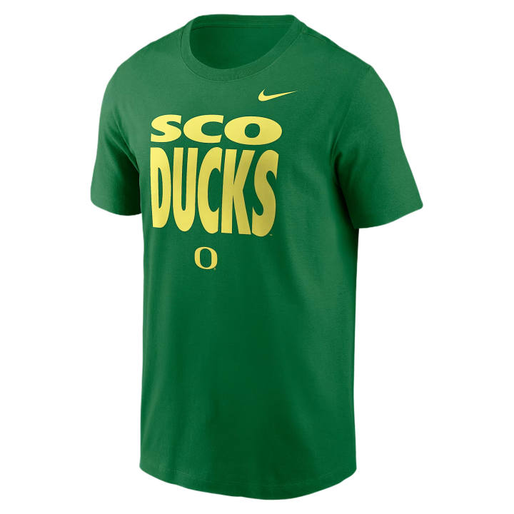 Nike Nike Dri Fit College T Shirts Men's Apple Green Crew Neck Moderate