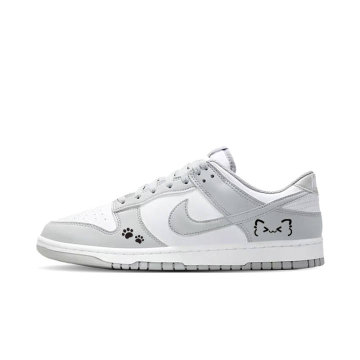 Nike Nike Dunk Skateboard Shoes Unisex Low Top White/Gray