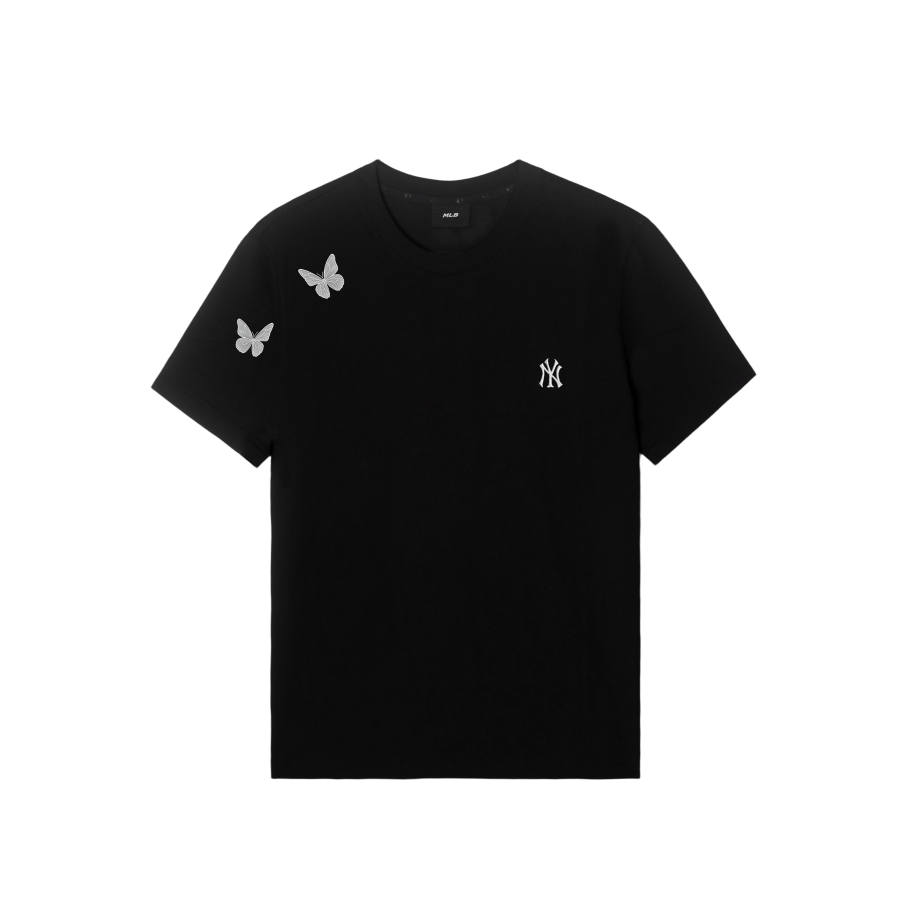 MLB T Shirts Unisex New York Yankees/Black Crew Neck Moderate Straight Fit