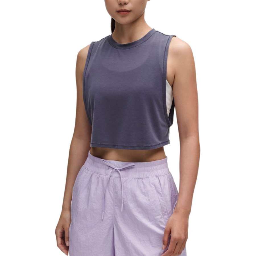 Lululemon Sleeveless Sports Shirts Women's Crew Neck Moderate
