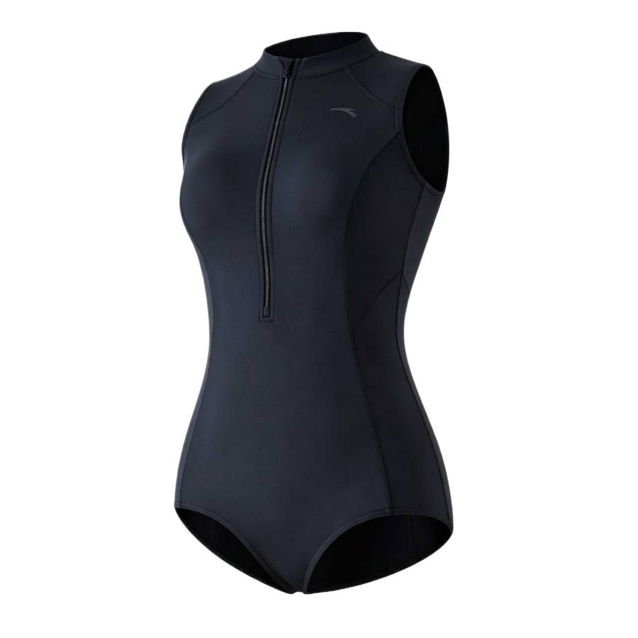 ANTA One Piece Swimsuits Women's Black Crew Neck Moderate