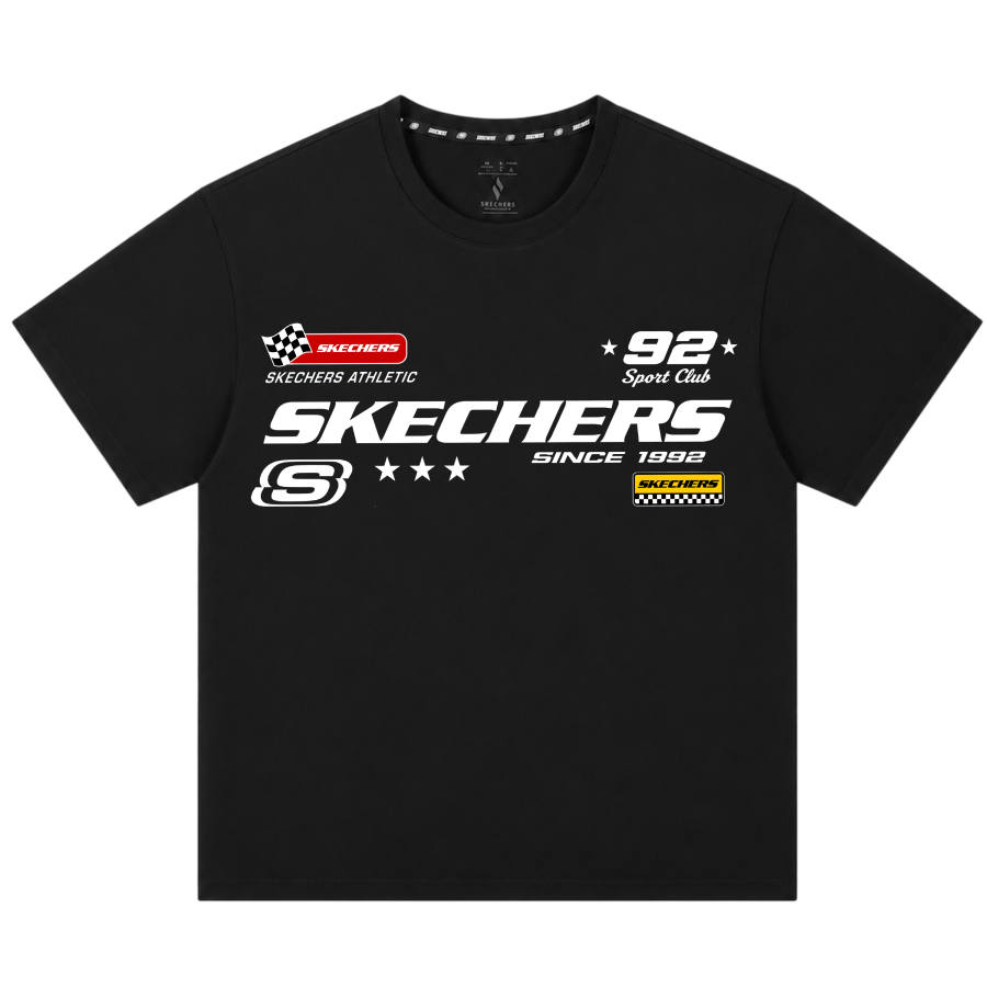 Skechers T Shirts Unisex Crew Neck Moderate Straight Fit