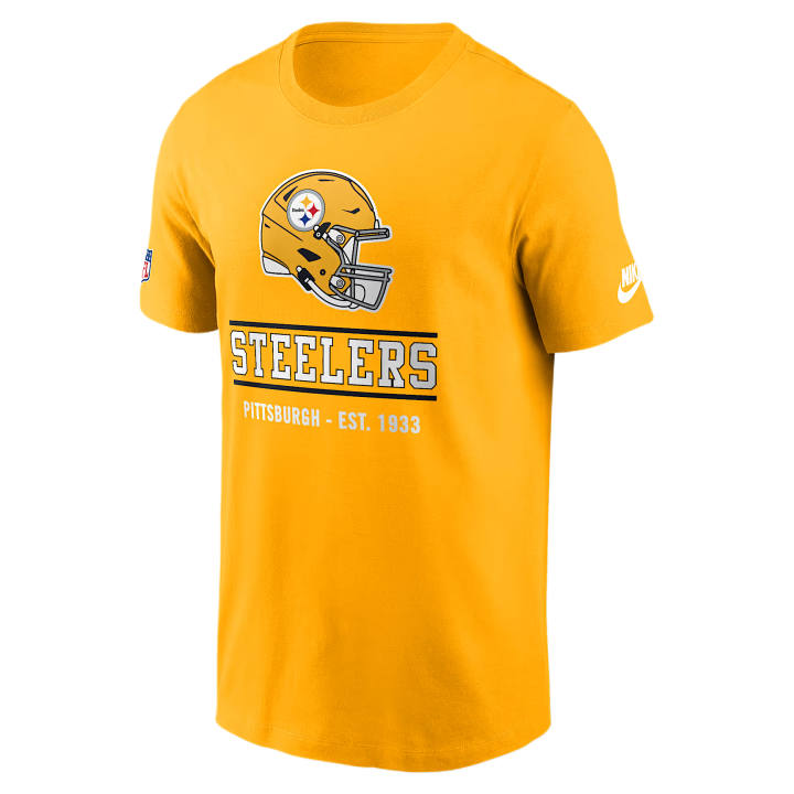 Nike Nike NFL T Shirts Men's Gold Crew Neck Moderate