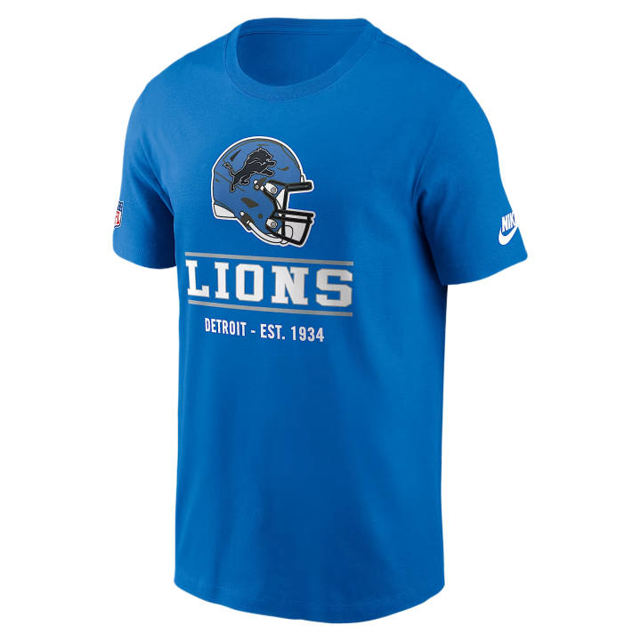 Nike Nike NFL T Shirts Men's Blue Crew Neck Moderate