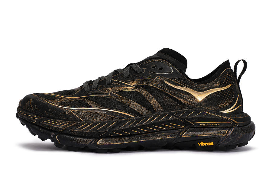 HOKA ONE ONE Mafate Speed 4 Running Shoes Unisex Low Top Gold