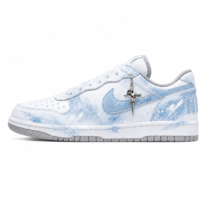 Nike Nike Big Skateboard Shoes Men's Low Top White, Blue