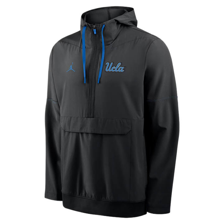 Jordan Jordan Jackets Men's Black/Signal Blue Hooded Non Detachable Moderate