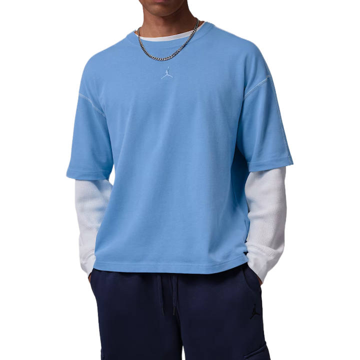 Jordan Jordan Flight T Shirts Men's Blue Shore/Sailboat/Blue Shore Crew Neck