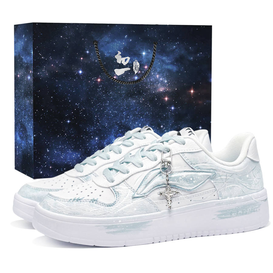 Li-Ning Li Ning Floating Boat Skateboard Shoes Men's Low Top White/Blue