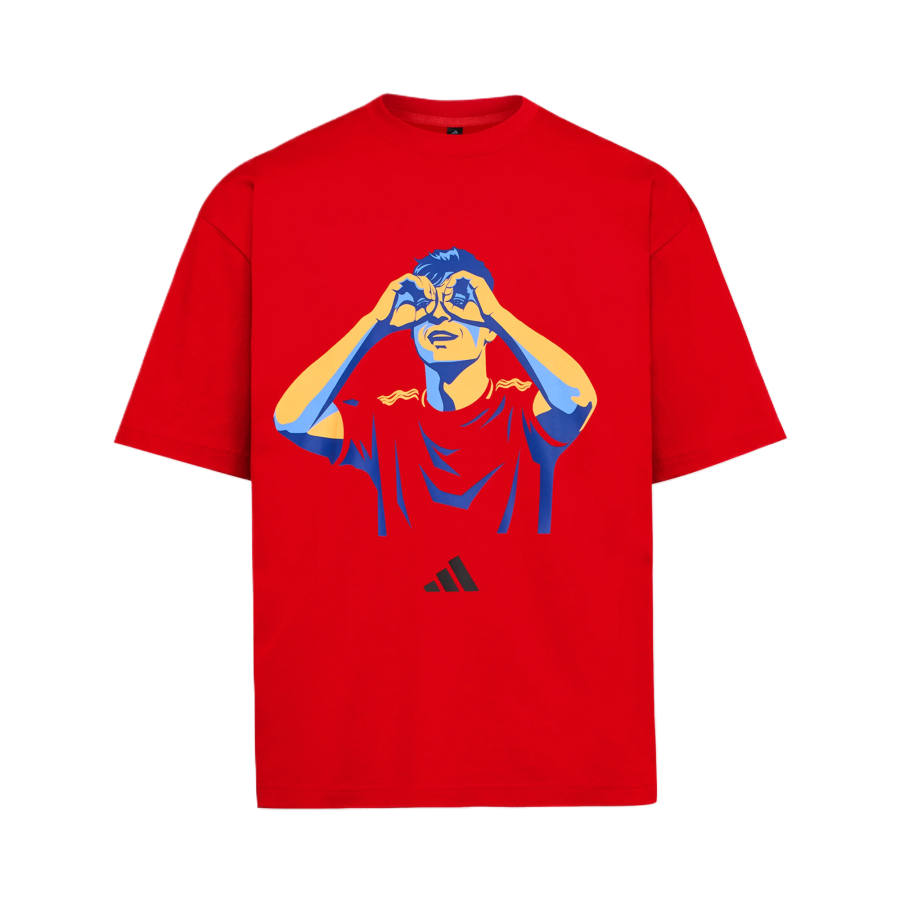 Adidas Adidas T Shirts Unisex Bright Red Crew Neck Moderate