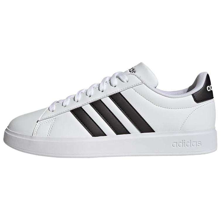 Adidas Neo GRAND COURT Synthetic Leather Comfortable Low top Skateboard Shoes Unisex White Black