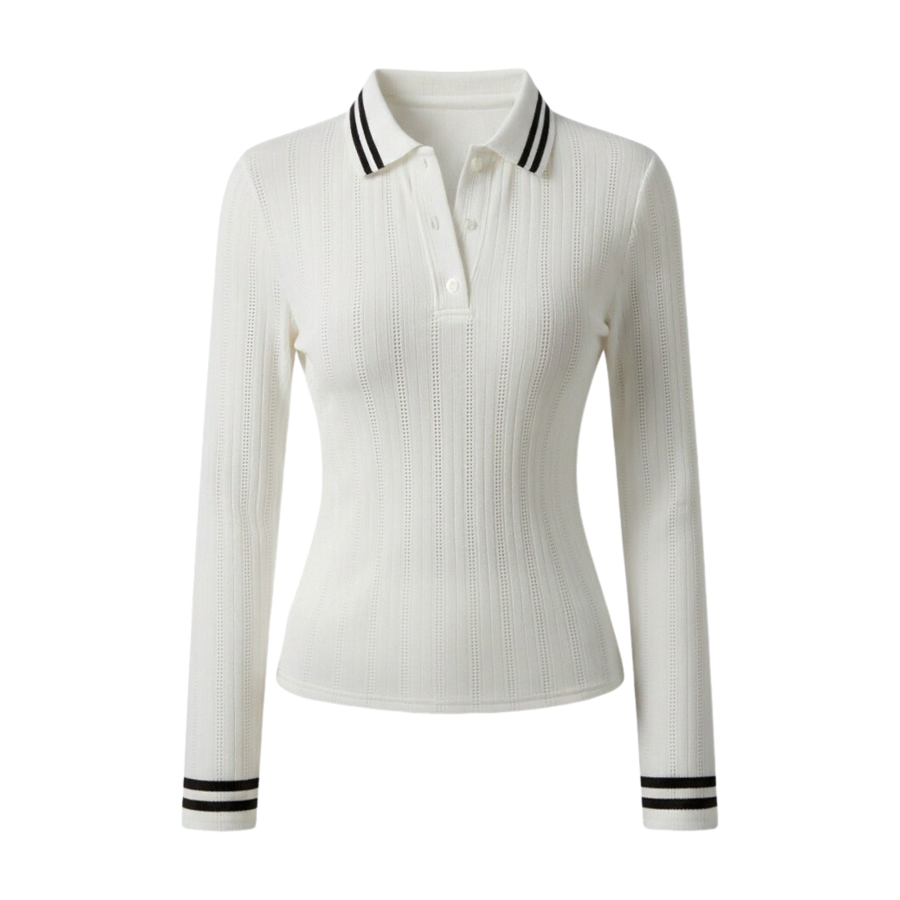 FINDSME GAGA Knitwear Women's Lapel Thin Nipped In Waist
