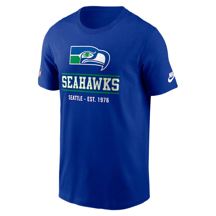 Nike Nike NFL T Shirts Men's Royal Crew Neck Moderate