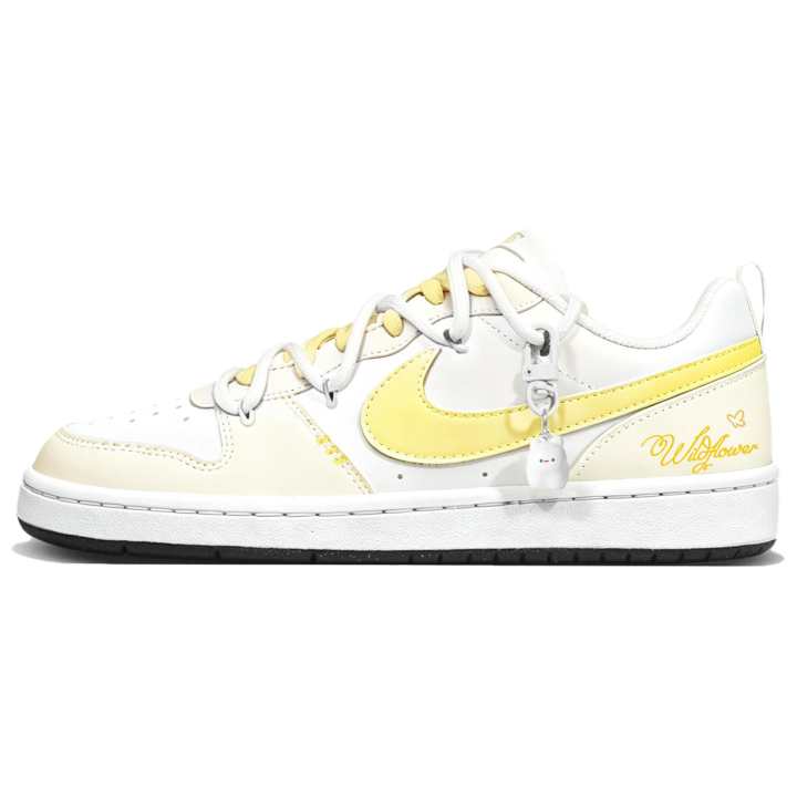 Nike Nike Court Borough Skateboard Shoes Unisex Low Top Yellow