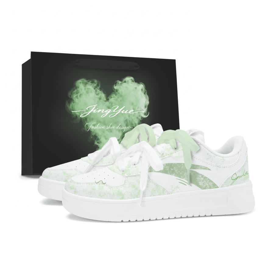 ANTA Easy Skateboard Shoes Unisex Low Top White/Green
