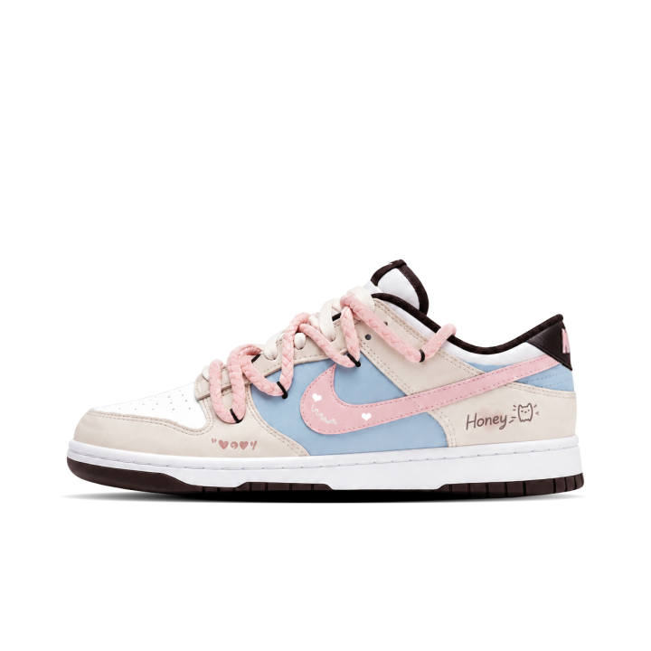 Nike Nike Dunk Skateboard Shoes Unisex Low Top Blue/Pink