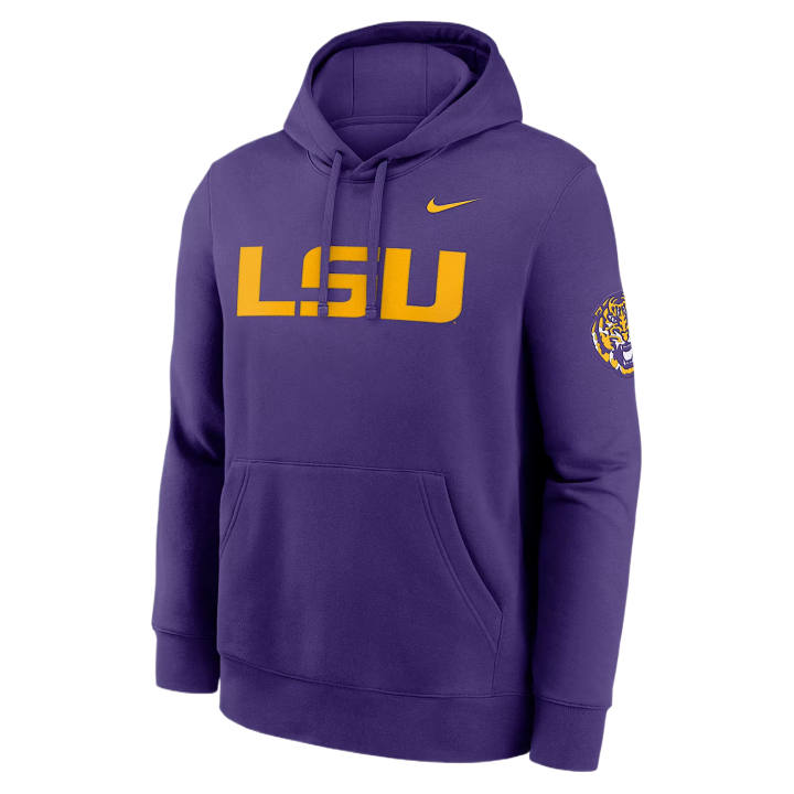 Nike Nike College Sweatshirts Men's Palace Purple Hooded Non Detachable Moderate