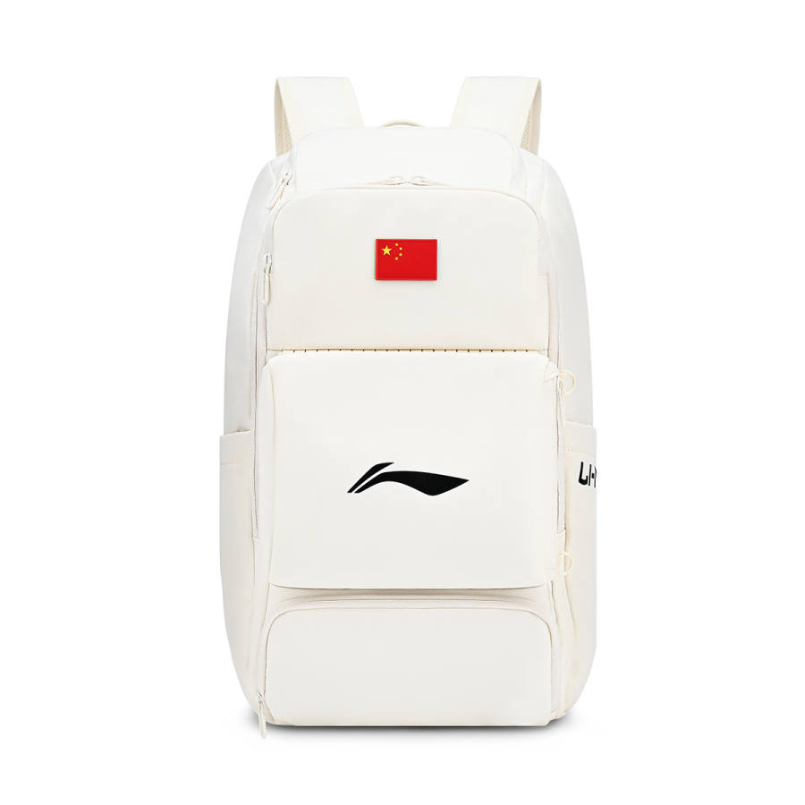 Li-Ning Li Ning Table Tennis Collection Backpacks Ecru