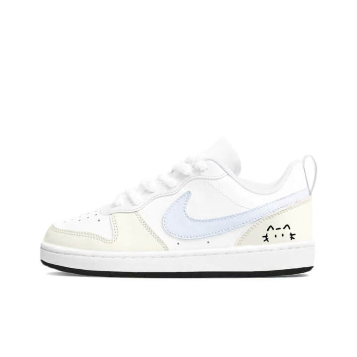 Nike Nike Court Borough Skateboard Shoes Women's Low Top Yellow Blue
