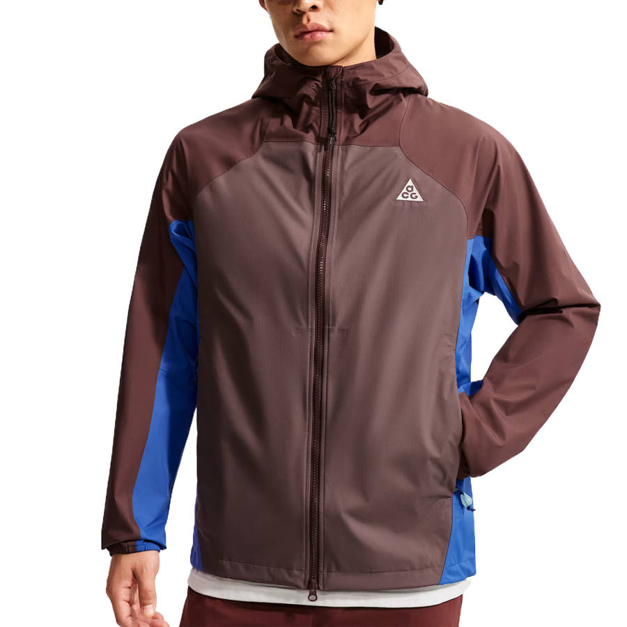 Nike Nike Windbreaker Jackets Men's Mystic Maroon/Totem Black Purple/Game Royal Blue/Mountain White Hooded Non Detachable Moderate