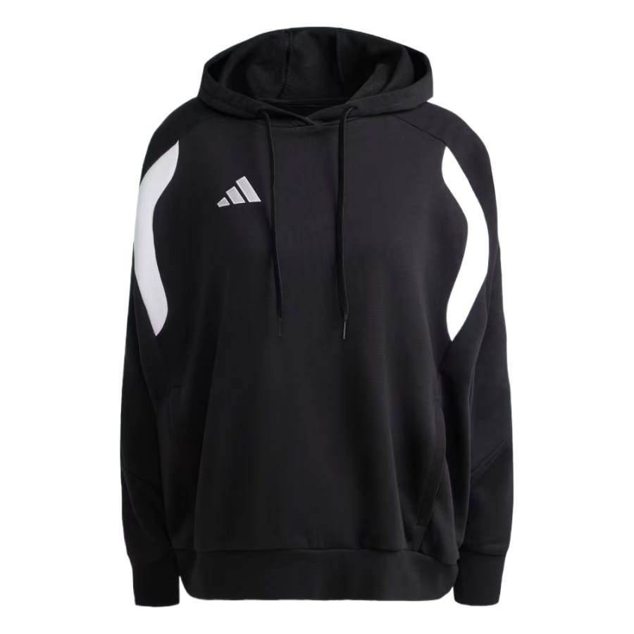Adidas Adidas Sweatshirts Women's Black/White Hooded Non Detachable Moderate