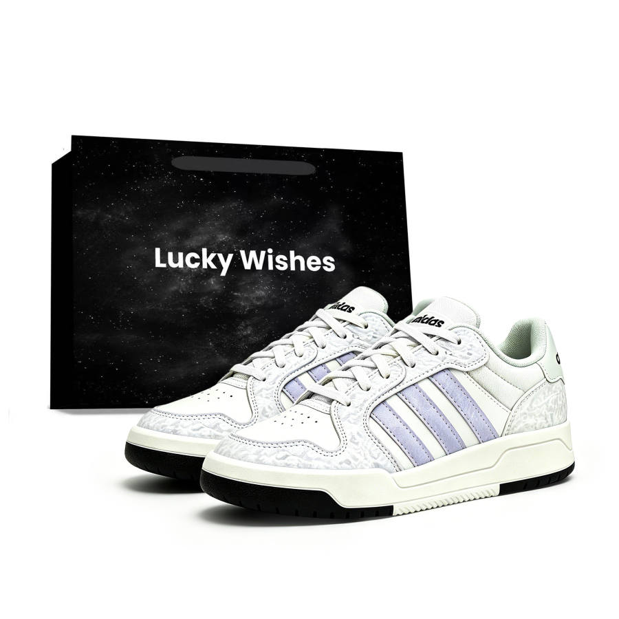 Adidas Adidas ENTRAP Skateboard Shoes Unisex Low Top White/Purple/Gray/Green