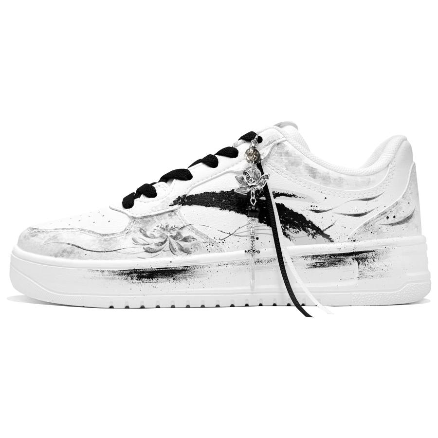ANTA Skateboard Shoes Unisex Low Top White/Black