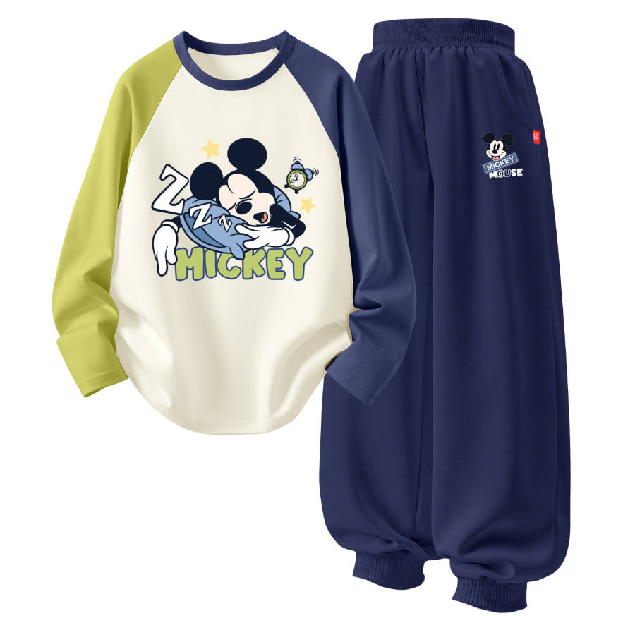 Disney Kids Casual Sportswear Crew Neck Thin Stretch Breathable