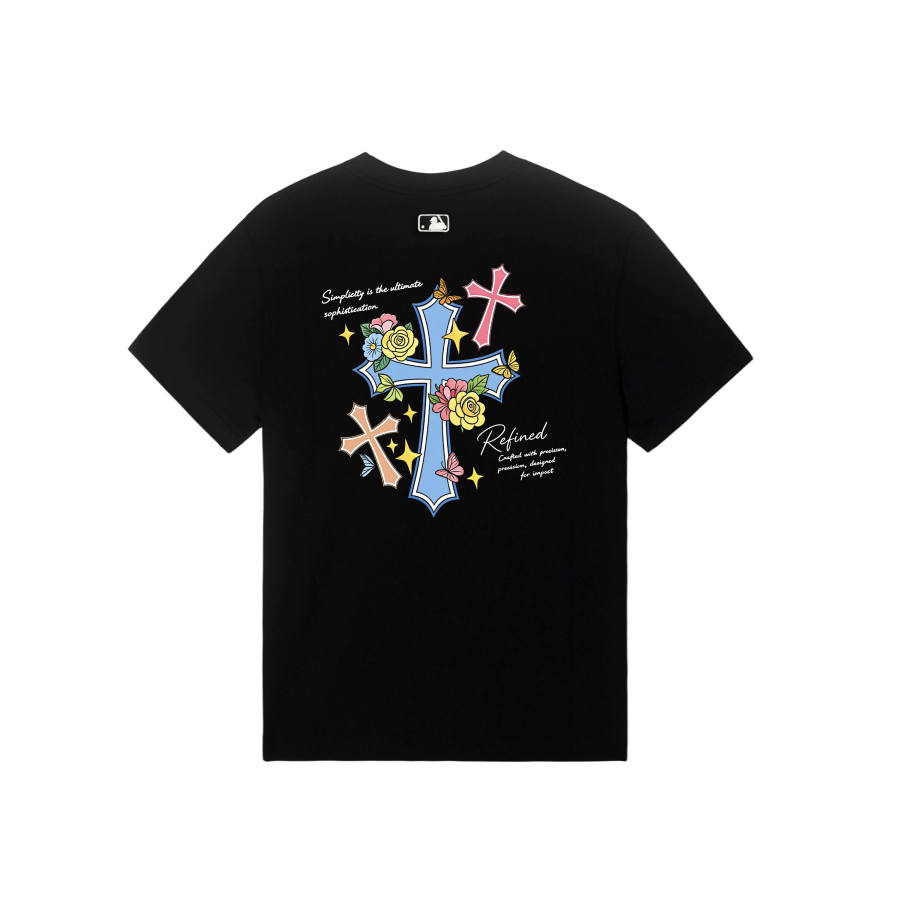 MLB T Shirts Unisex New York Yankees/Black Crew Neck Moderate Straight Fit