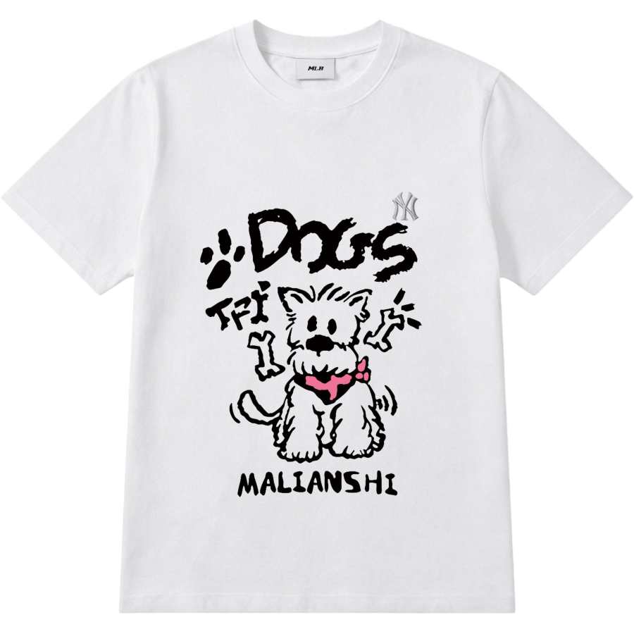 MLB MLB T Shirts Unisex White Crew Neck Moderate