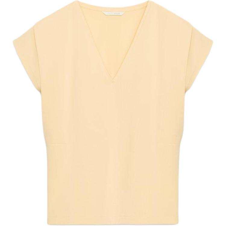 ZARA T Shirts Women's Peach V Neck