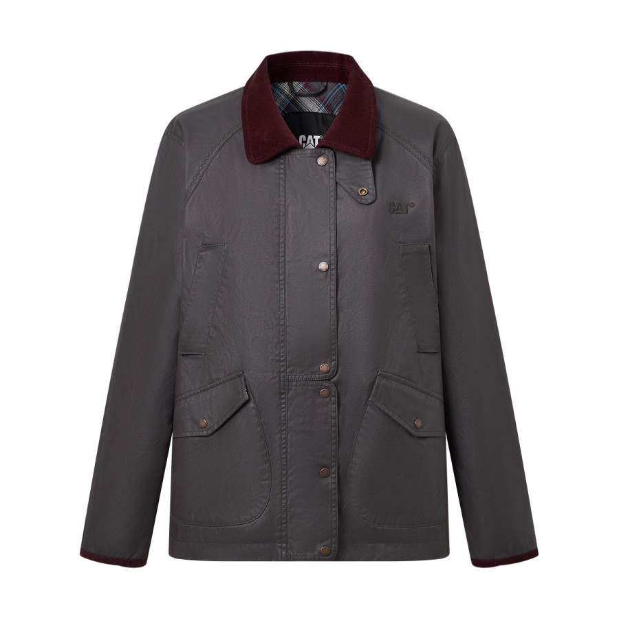 CAT CAT Jackets Women's Dark Gray Lapel Moderate