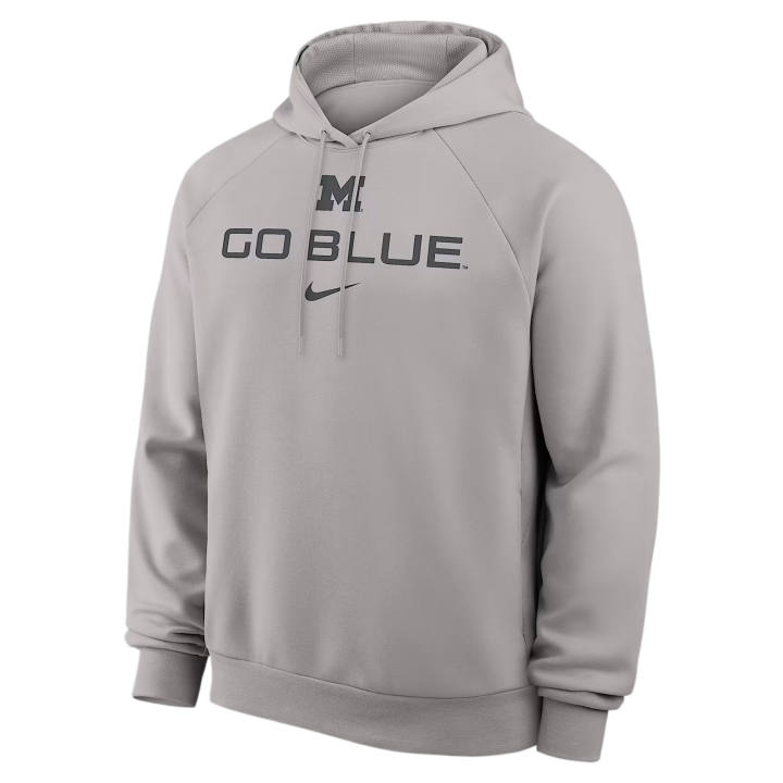 Nike Nike Sweatshirts Men's Tin Gray Hooded Non Detachable Moderate Straight Fit