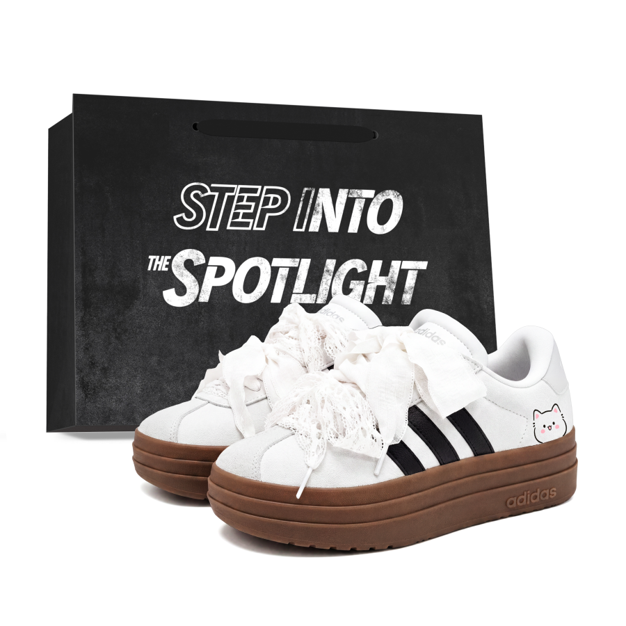 Adidas Adidas VL Court Bold German Army Trainers Women's Low Top Powder