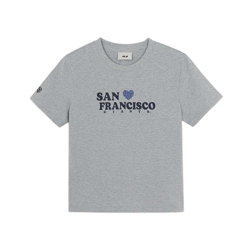 MLB T Shirts Women's San Francisco Giants/Heather Gray Crew Neck Moderate Other