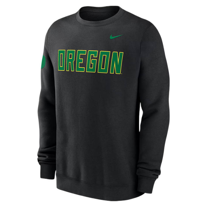 Nike Nike College Sweatshirts Men's Black Crew Neck Moderate