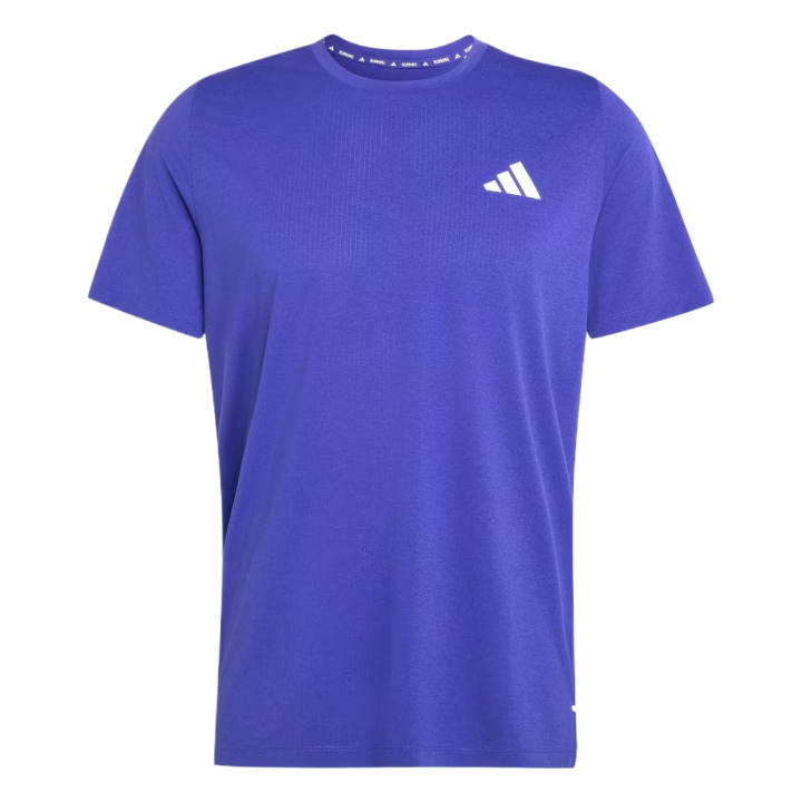 Adidas Adidas Running T Shirts Men's Pure Purple Crew Neck Moderate