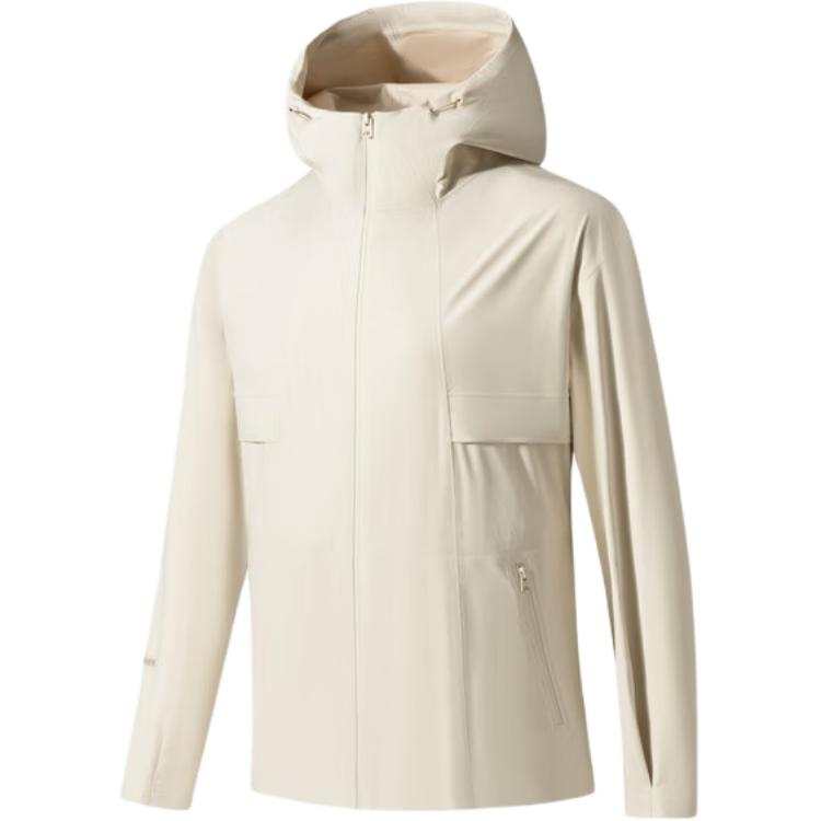 ANTA Champion All Weather Collection Trench Coats Women's Moonlight Beige Hooded Non Detachable Moderate Straight Fit