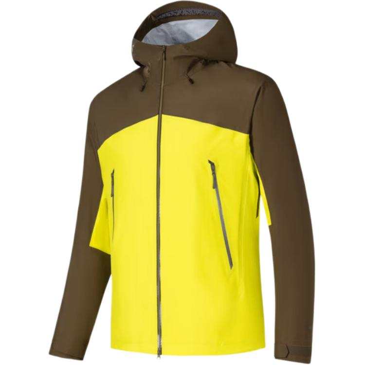 ANTA Windbreaker Jackets Men's Lake Bottom Lime/Summer Lime Yellow Hooded Non Detachable Moderate Straight Fit