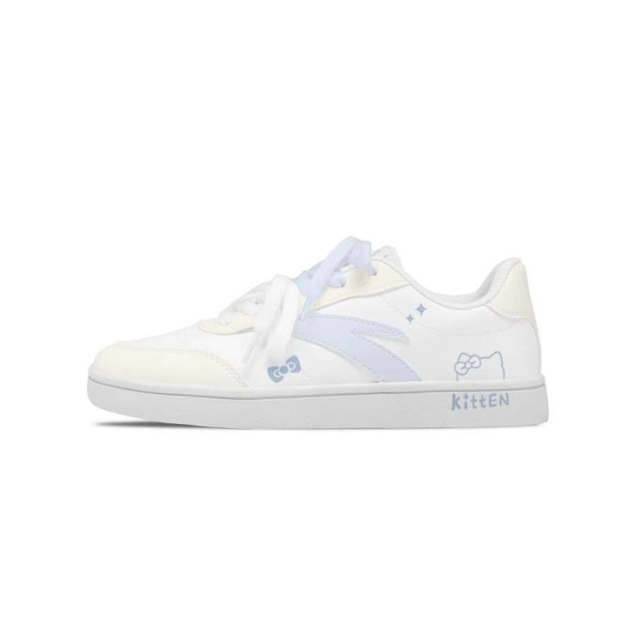 ANTA Active Skateboard Shoes Women's Low Top Yellow Blue