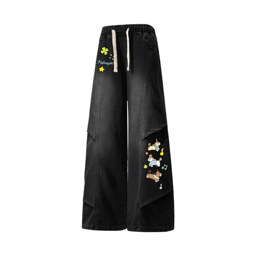 PAL ONGACO Jeans Men's Moderate Wide Leg Pants