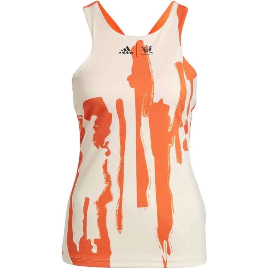 Adidas Adidas Tank Tops Women's Orange Moderate Straight Fit