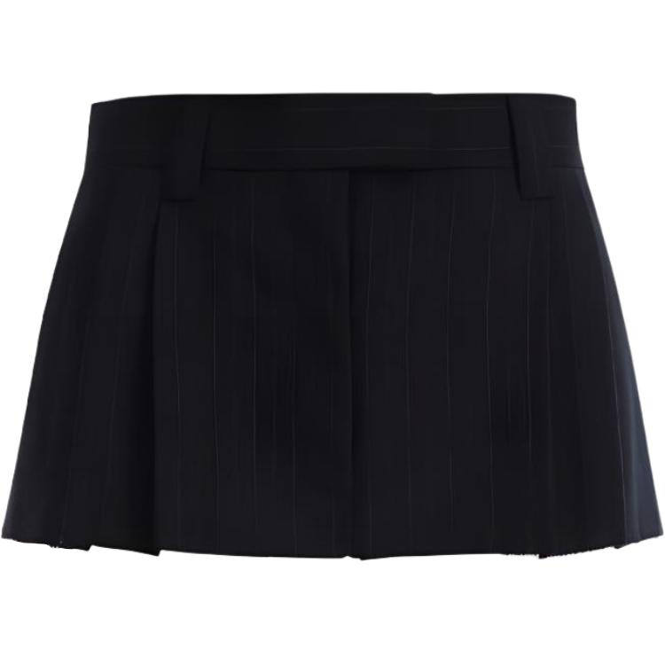 MIU MIU FW23 Casual Short Skirts Women's Marine Blue