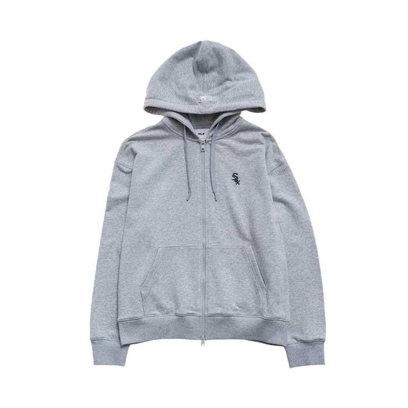 MLB Sweatshirts Unisex Chicago White Sox/Heather Gray Hooded Non Detachable Moderate