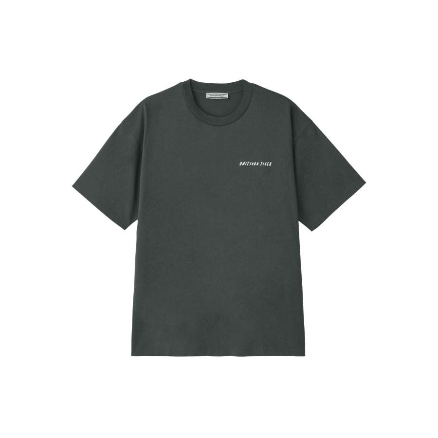 Onitsuka Tiger T Shirts Men's Gray Crew Neck Moderate