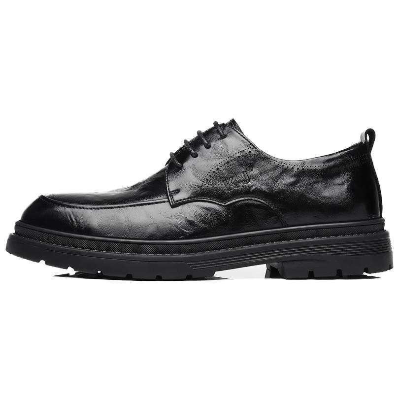 KJ Dress Shoes Men's Low Top Black