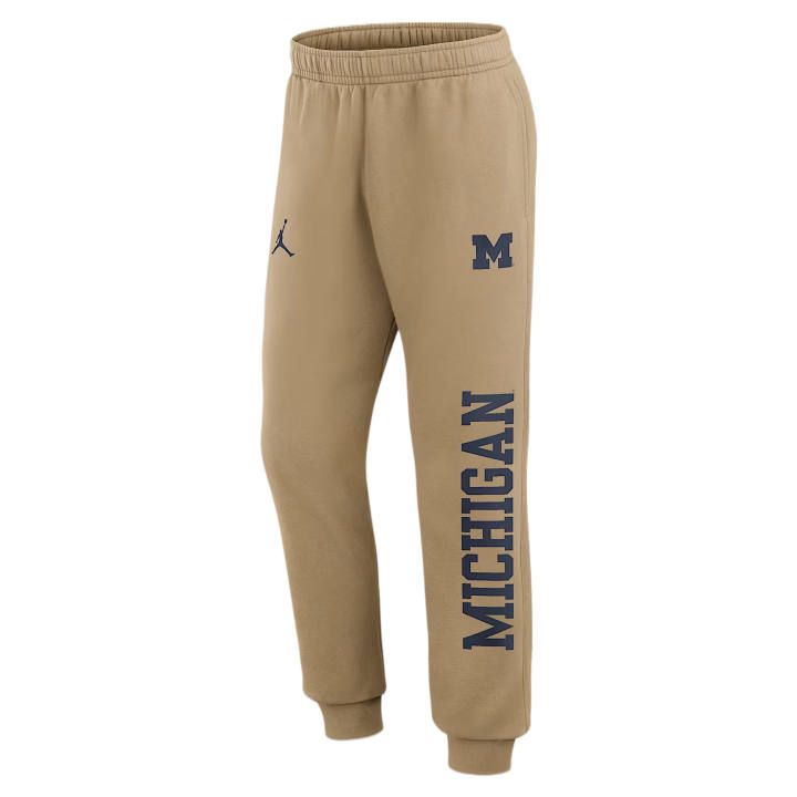 Jordan Jordan Knitted Sweatpants Men's Classic Beige Moderate Cuffed Pants