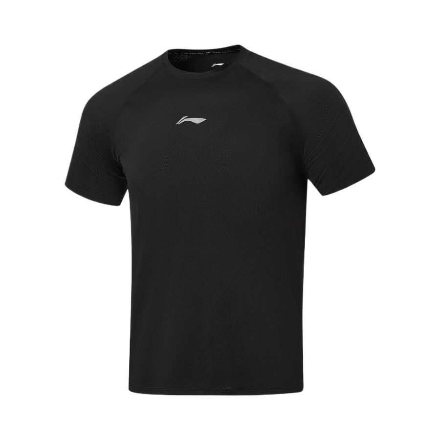 Li-Ning Li Ning CBA Collection T Shirts Men's Black Crew Neck Moderate